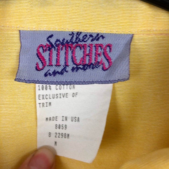 Vintage Southern Stitches and More Yellow Floral Jacket - Picture 5 of 6